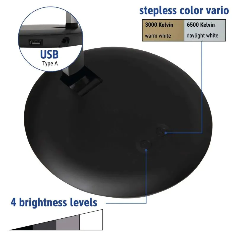 Tischleuchte LED rubia colour vario dimmbar USB-Port von Maul - Produktbild 6 von 9