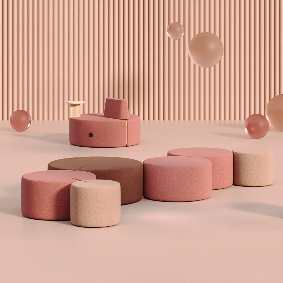 Hocker Tri.ply Pouff M T von Nowy Styl - Produktbild 8 von 9