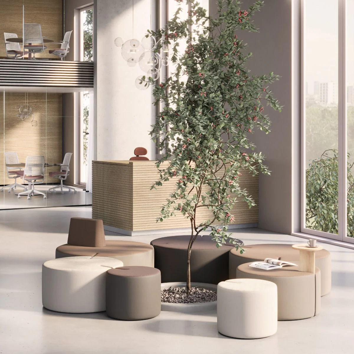 Hocker Tri.ply Pouff Set 5 von Nowy Styl - Produktbild 4 von 9