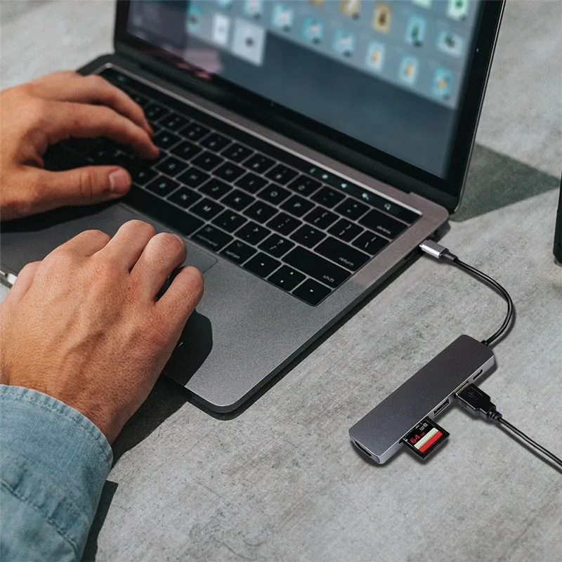 USB 3.2 Gen1 Dockingstation 6-Port PD mit Kabel - TDI-UA0343