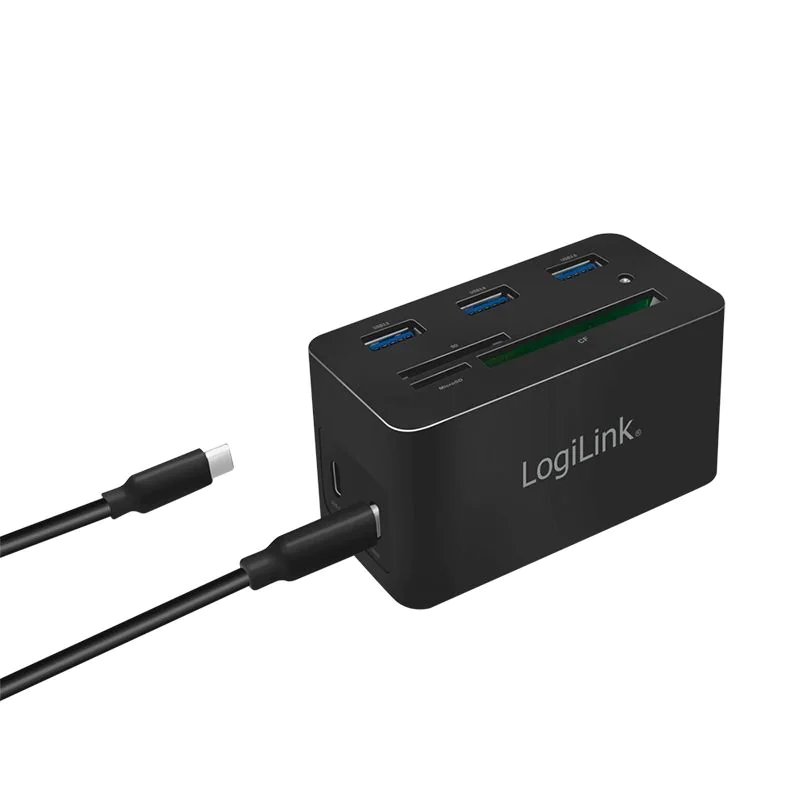 USB 3.2 Gen1-Dockingstation USB-C 10-Port PD Mini schwarz von LogiLink - Produktbild 2 von 10
