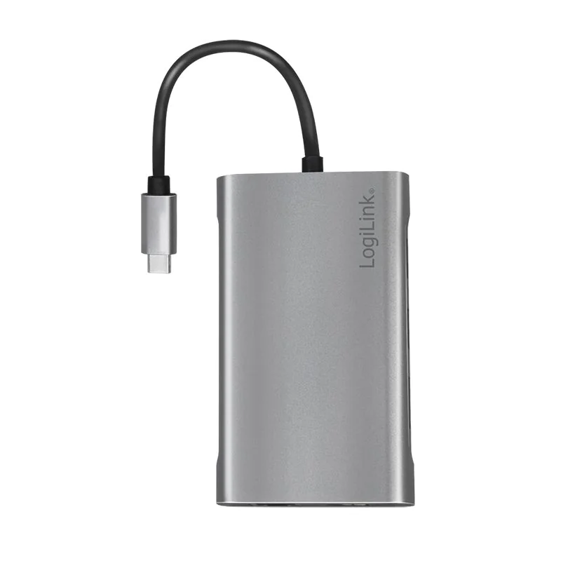 USB 3.2 Gen1 Dockingstation 10-Port USB-C PD silber von LogiLink - Produktbild 2 von 8