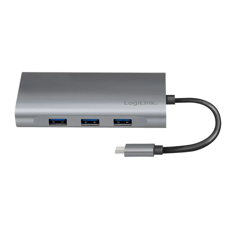 USB 3.2 Gen1 Dockingstation 10-Port USB-C PD silber von LogiLink - Produktbild 5 von 8