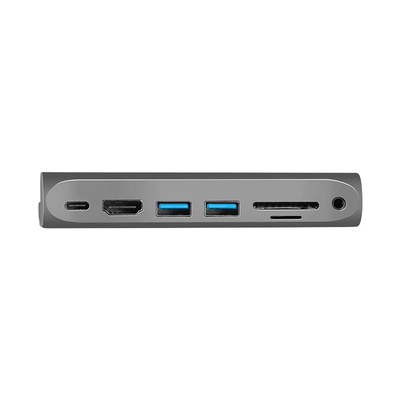 USB 3.2 Gen 1 Dockingstation 7-Port USB-C PD silber/schwarz von LogiLink - Produktbild 3 von 10