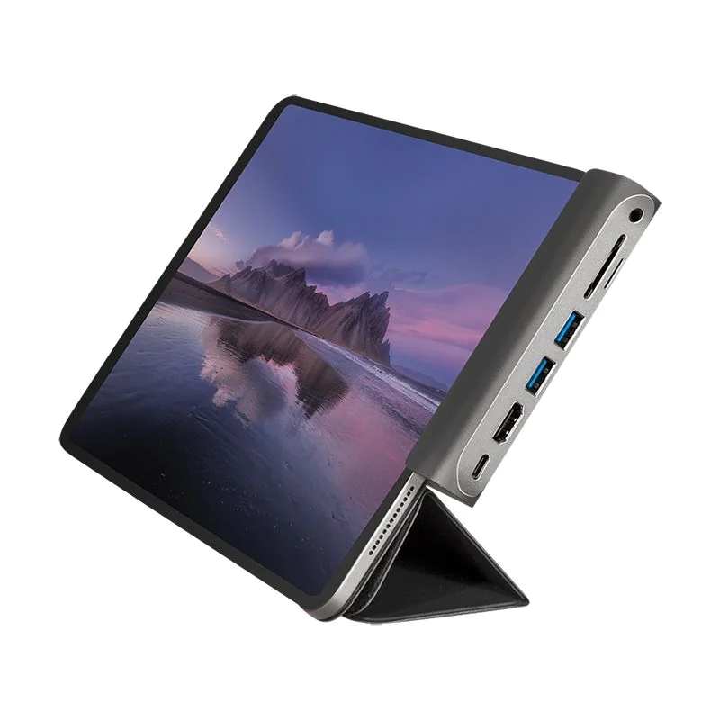 USB 3.2 Gen 1 Dockingstation 7-Port USB-C PD silber/schwarz von LogiLink - Produktbild 5 von 10