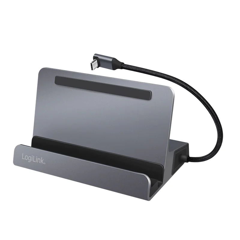 USB 3.2 Gen1 Dockingstation und Halterung 6-Port USB-C PD Aluminium silber von LogiLink - Produktbild 2 von 10
