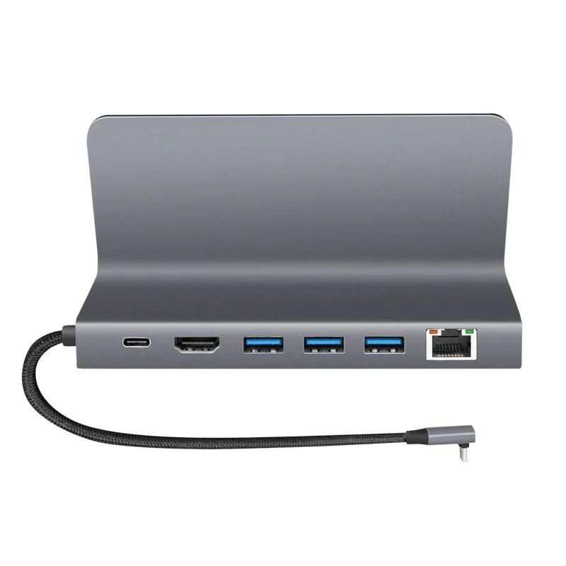 USB 3.2 Gen1 Dockingstation und Halterung 6-Port USB-C PD Aluminium silber von LogiLink - Produktbild 3 von 10