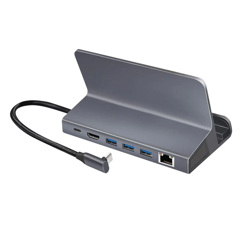 USB 3.2 Gen1 Dockingstation und Halterung 6-Port USB-C PD Aluminium silber von LogiLink - Produktbild 6 von 10