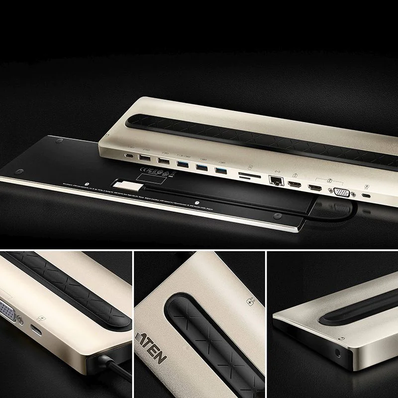 USB-C Multiport Dock mit Power Passthrough von ATEN - Produktbild 4 von 8