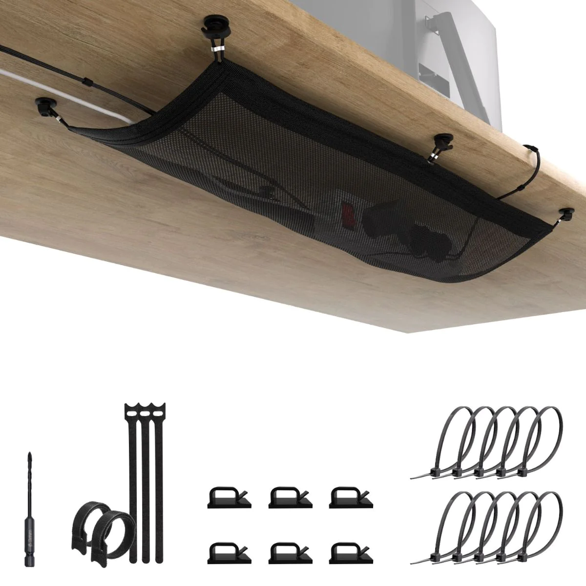Flexibles Kabelnetz für den Schreibtisch von Ultimate Setup - Produktbild 1 von 8