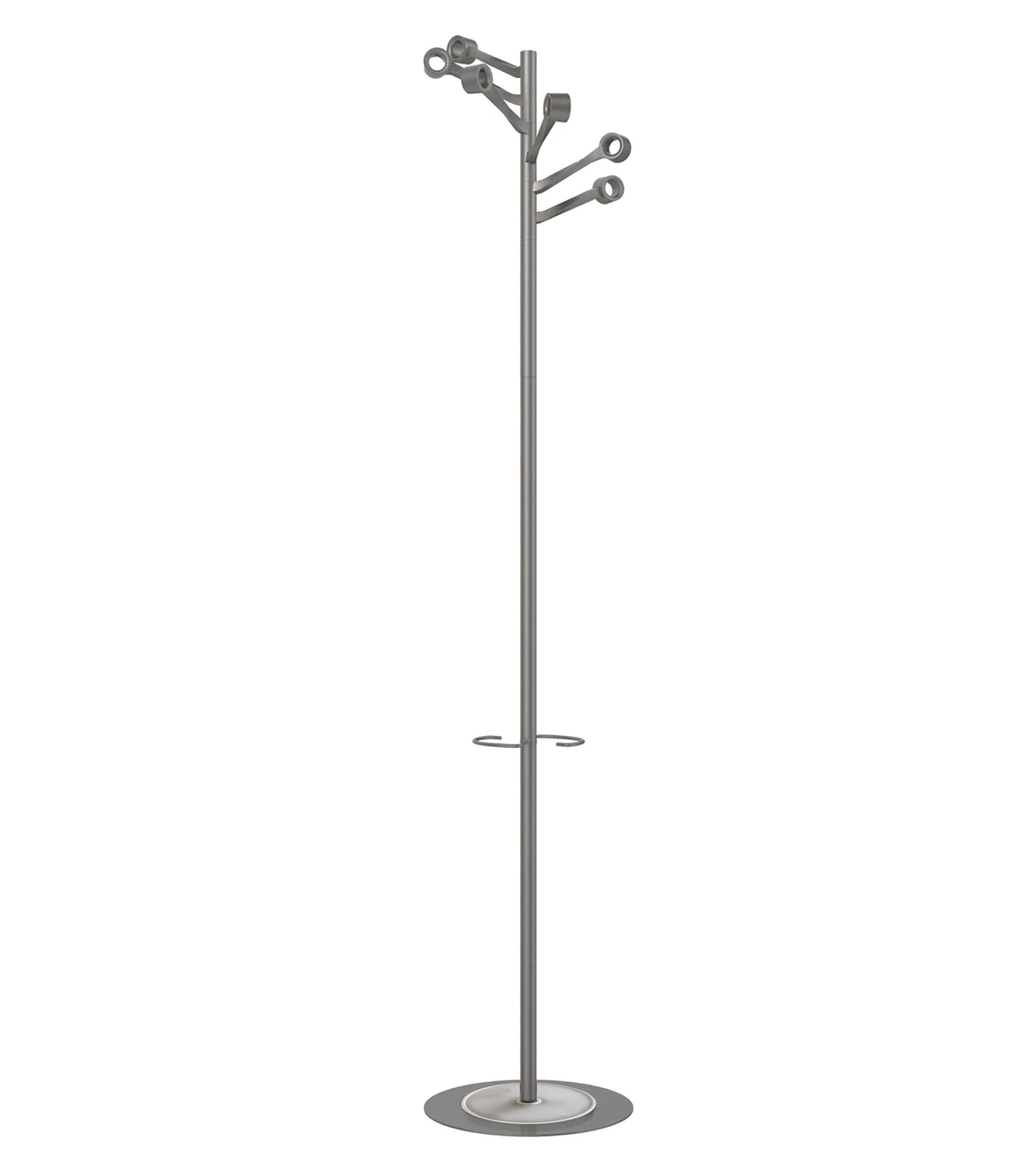 Garderobe Bourgeon - Metallgrau - HMN-400187743