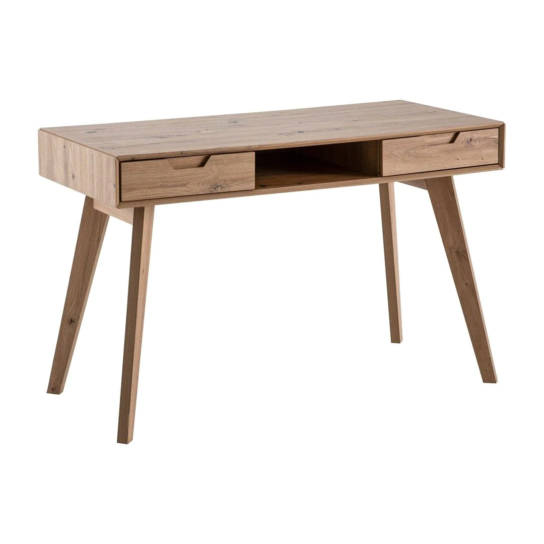Schreibtisch 120 x 55 cm mit Stauraum - Eiche-Dekor von Wohnling - Produktbild 1 von 6