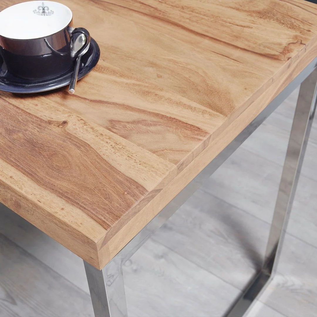 Schreibtisch Guna Massivholz Akazie 120 x 60 cm von Wohnling - Produktbild 3 von 6