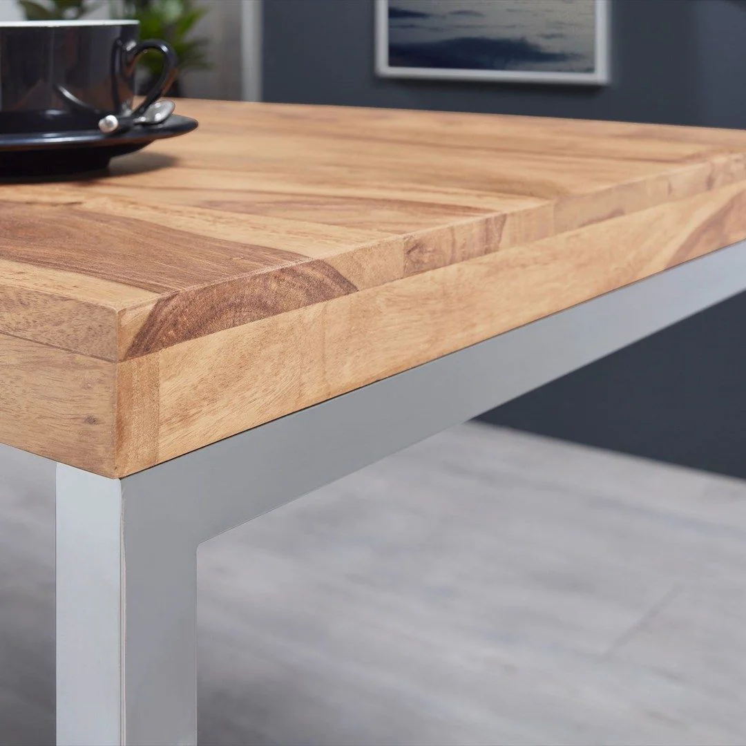 Schreibtisch Guna Massivholz Akazie 120 x 60 cm von Wohnling - Produktbild 4 von 6