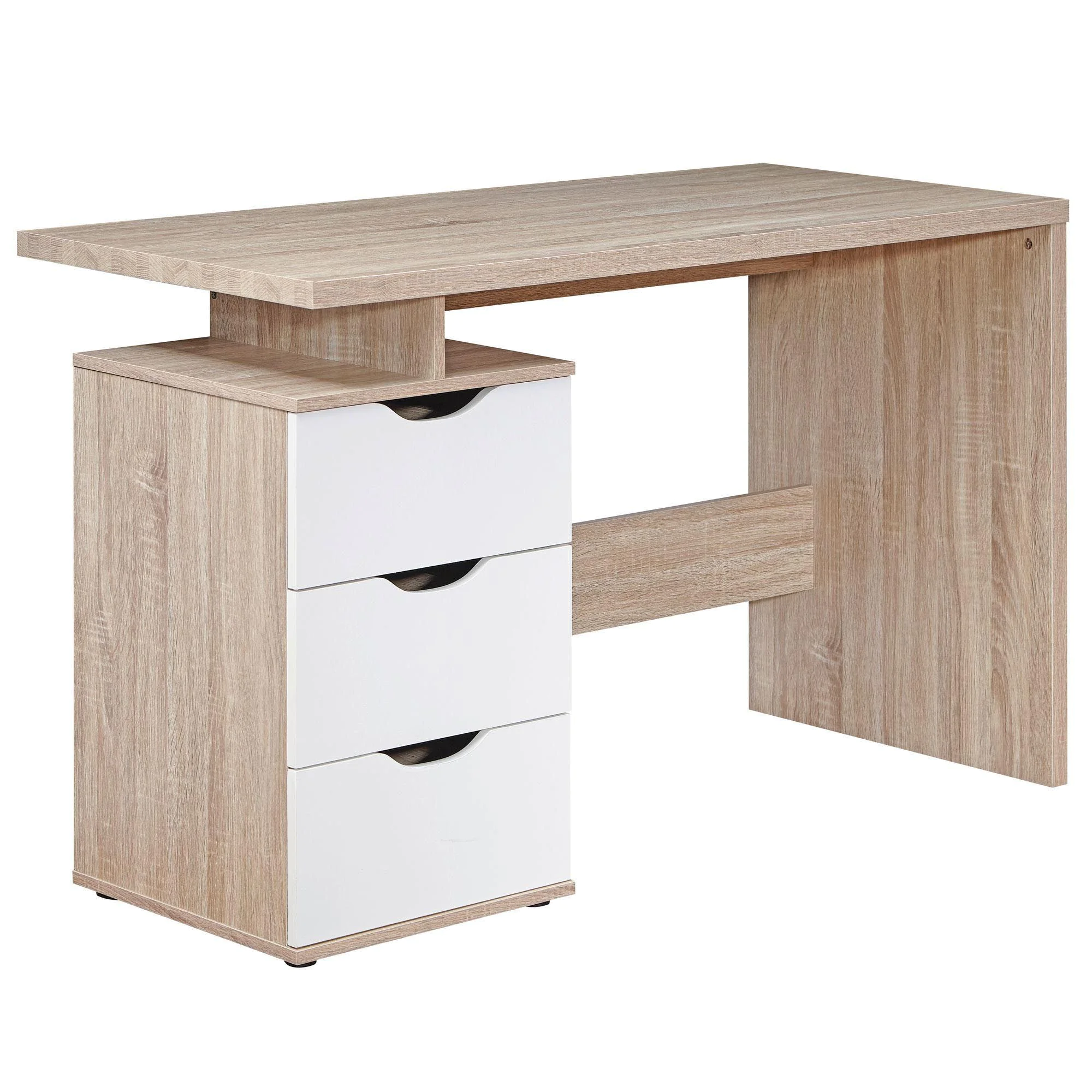 Schreibtisch Massa 120 x 53 cm mit Container - Sonoma - SKY-WL1-795