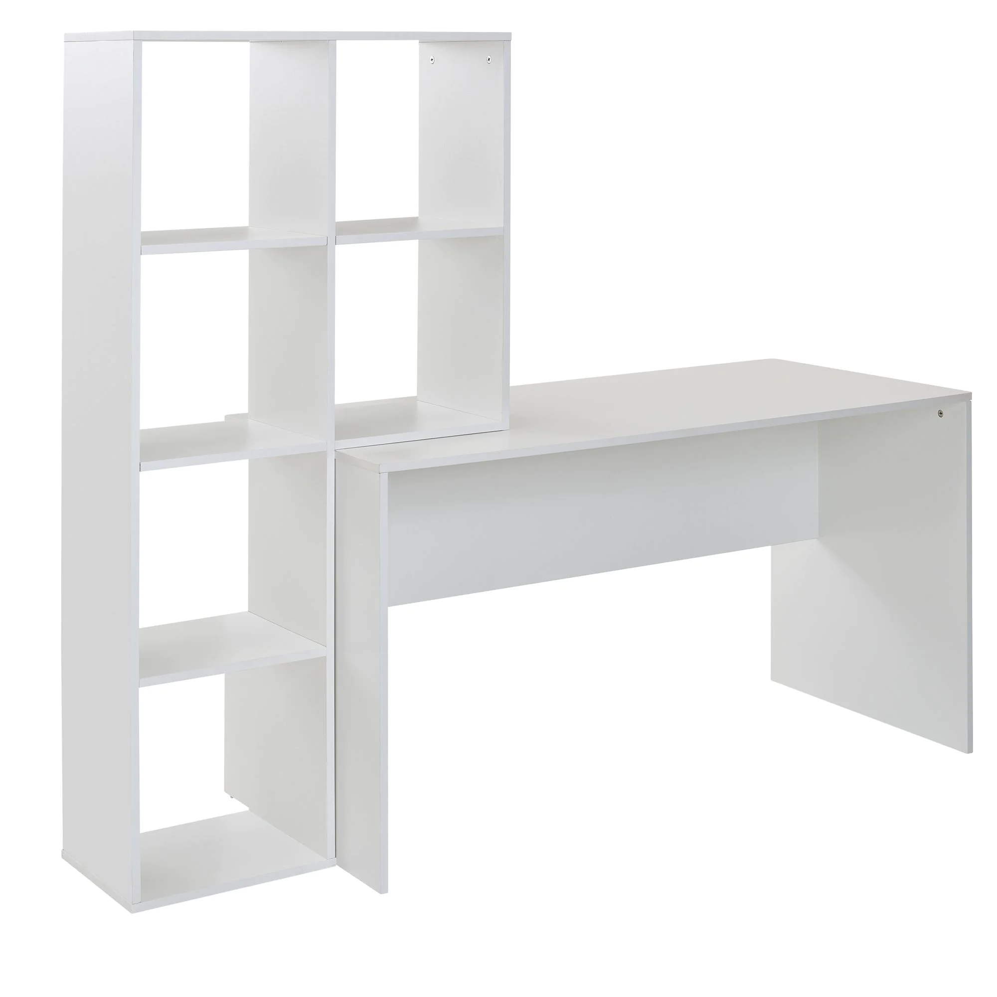 Schreibtisch mit Regal 170 x 59 cm - Weiß - SKY-WL6-391
