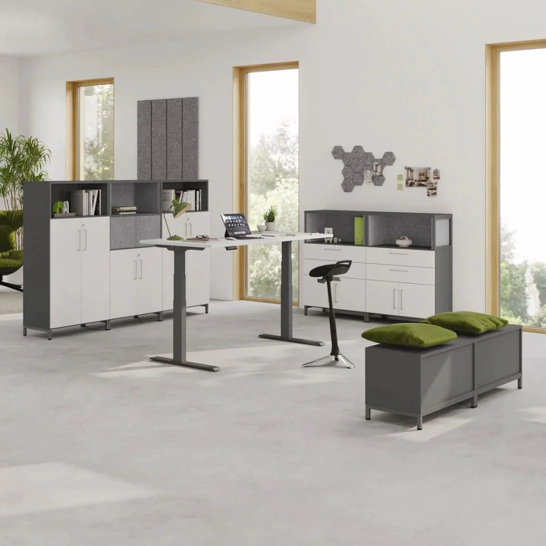 Höhenverstellbarer Schreibtisch XDKB von Hammerbacher - Produktbild 3 von 22