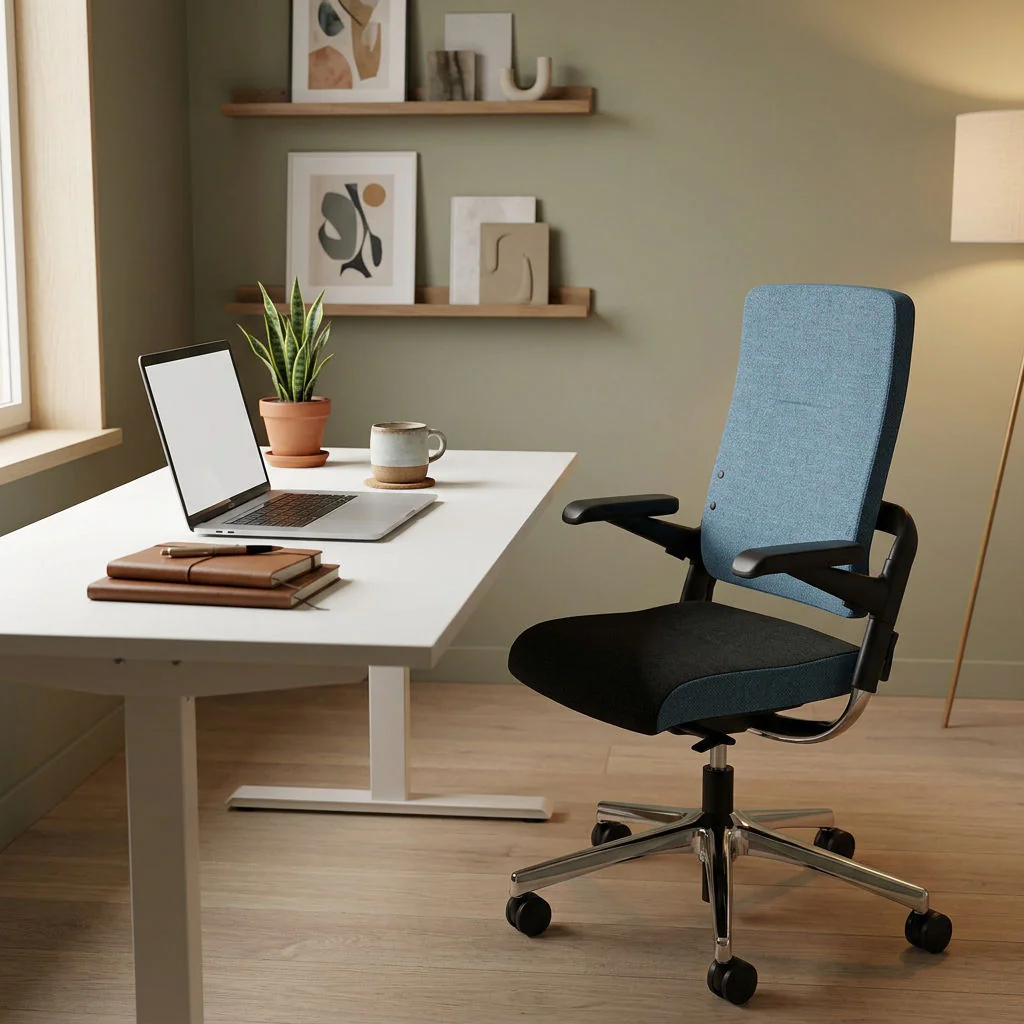 Ergonomischer Drehstuhl Xenium Polster FreeWork von Nowy Styl in Schwarz