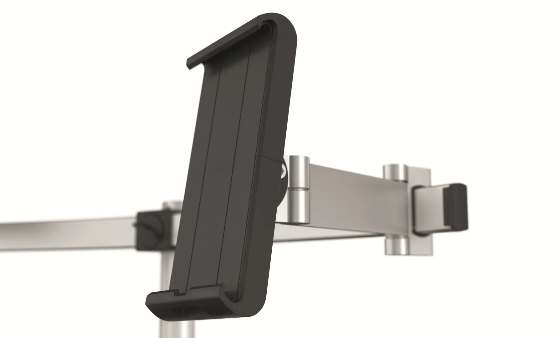 Durable Monitor-Halterung PRO für 1 Monitor und 1 Tablet, Tischklemme