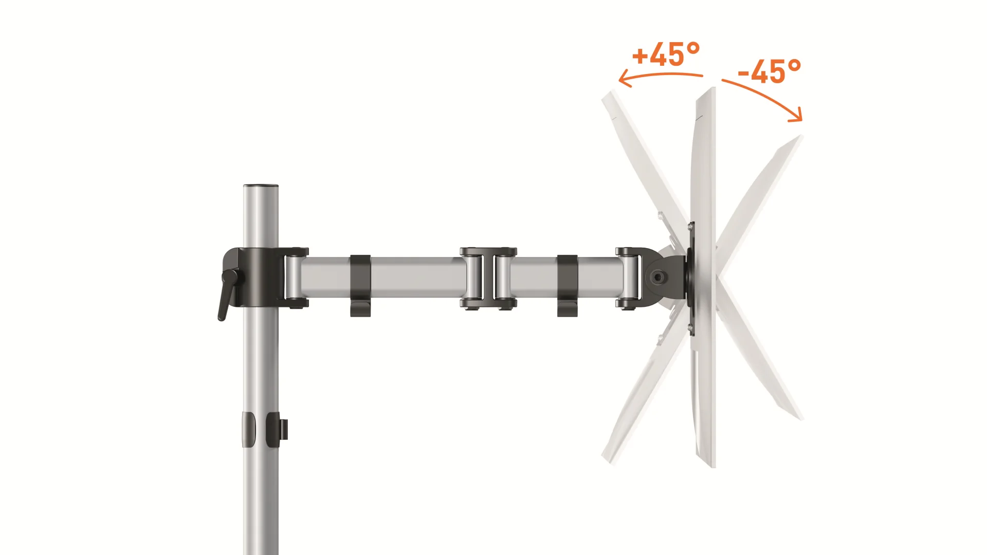 Durable Monitor-Halterung SELECT Tischsäule für 1 Monitor