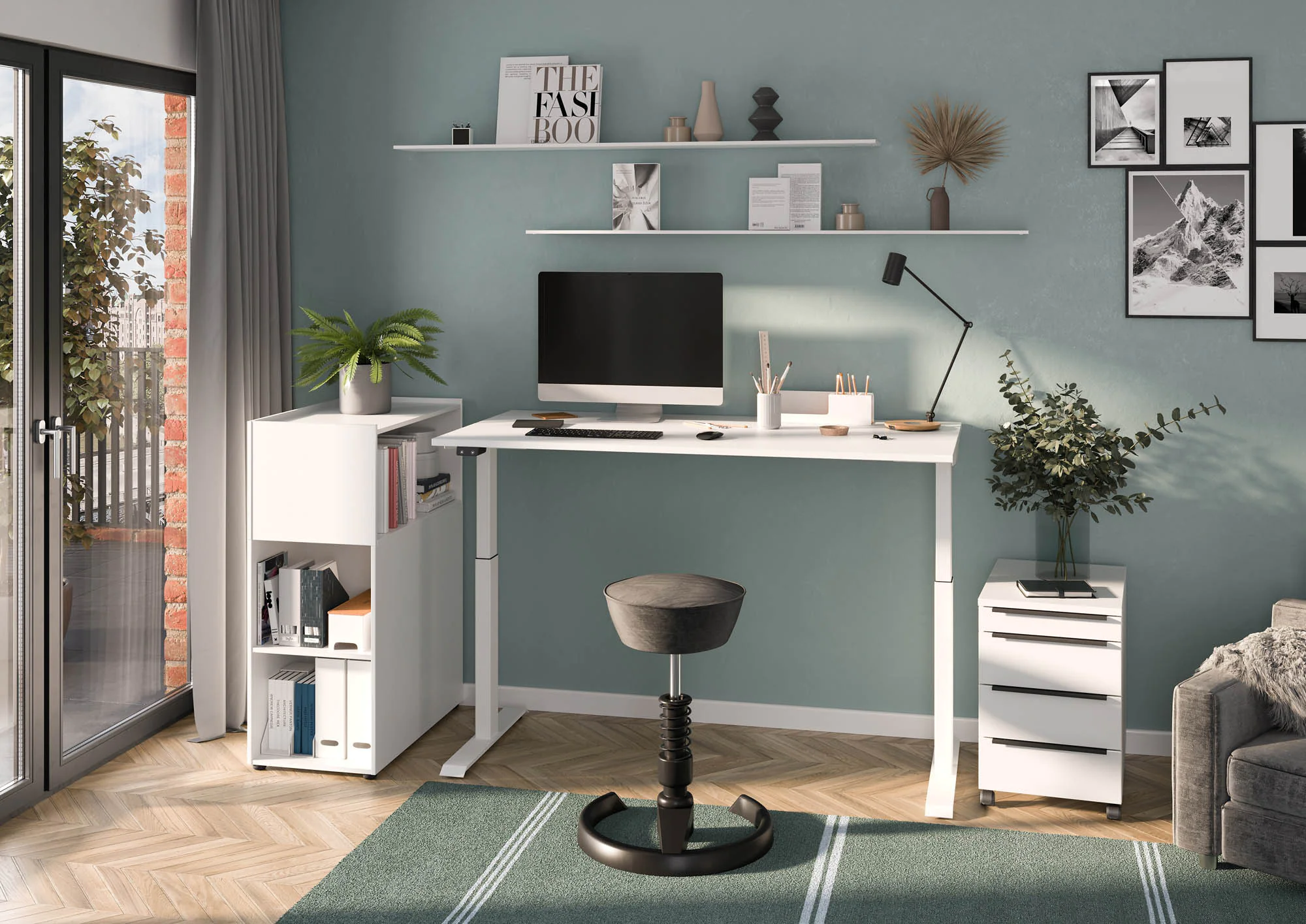 Rollcontainer im Home Office