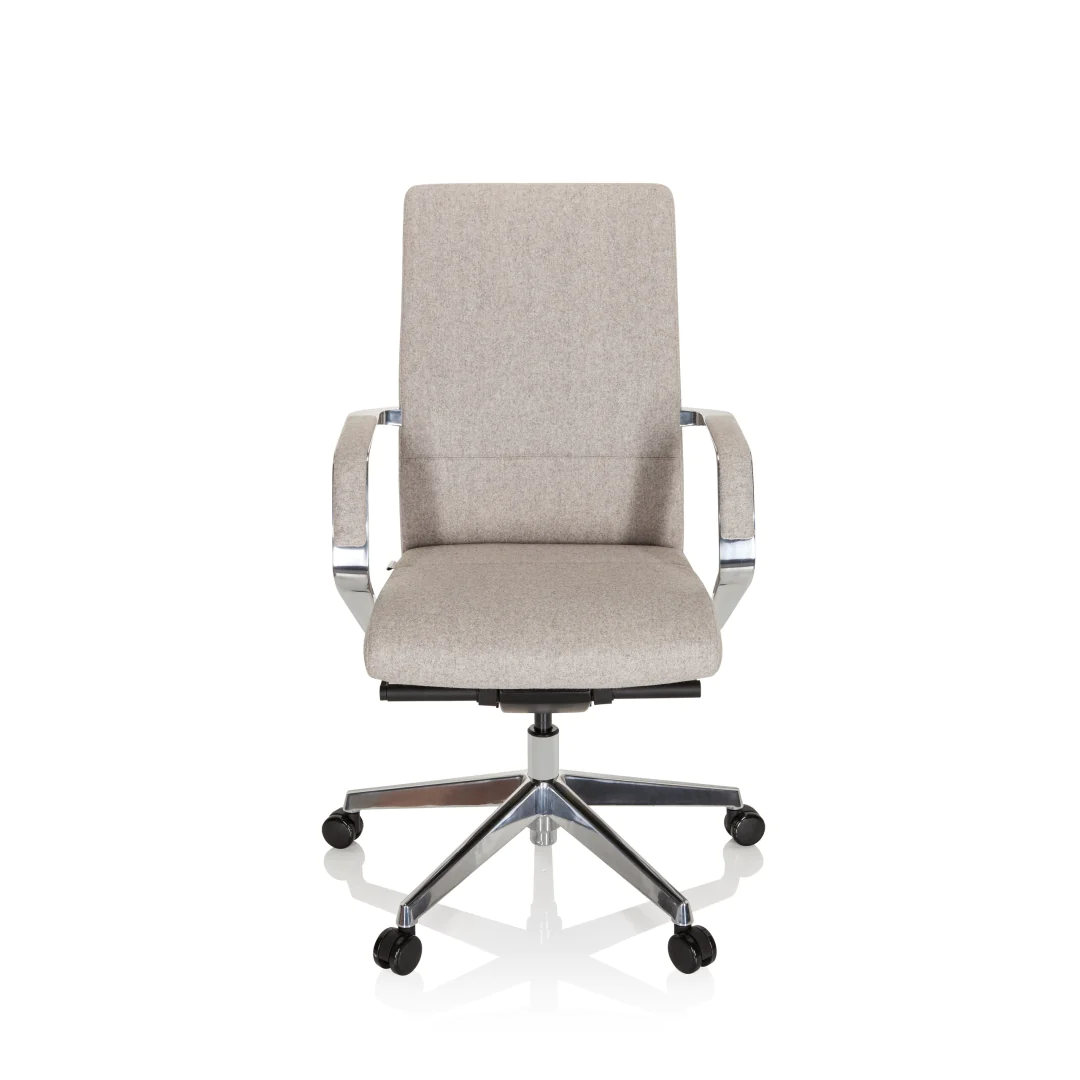 HJH Bürostuhl BESSONA Stoff Beige meliert
