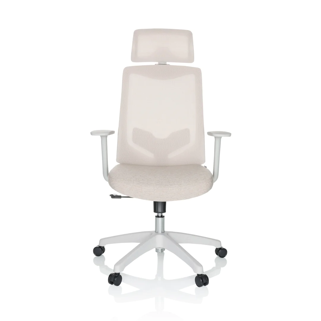 HJH Bürostuhl MIKEO W Netzstoff in Beige