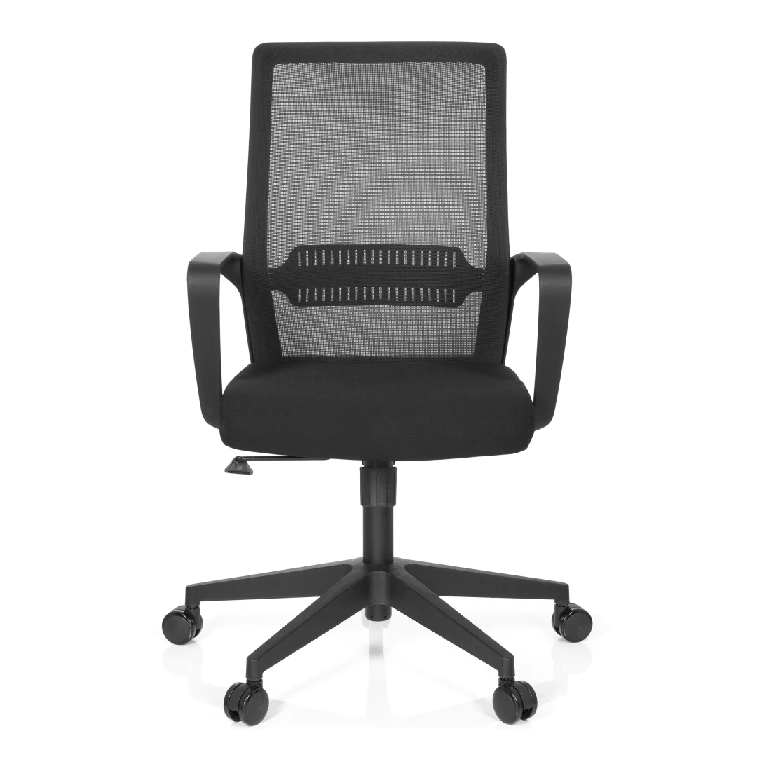 HJH Bürostuhl PRESTON Netzstoff in Schwarz