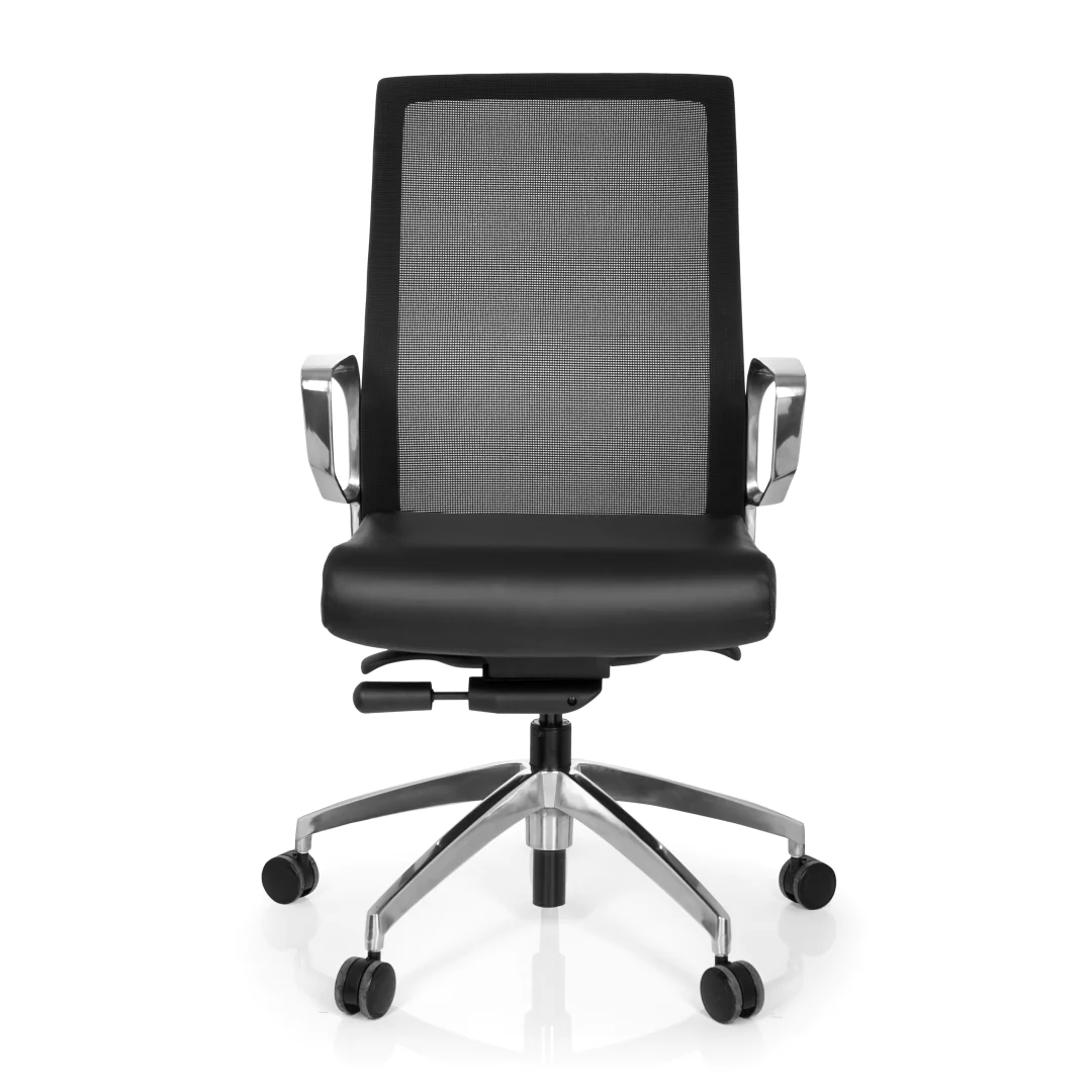 HJH Bürostuhl PROVIDER NET Netz/Kunstleder in Schwarz