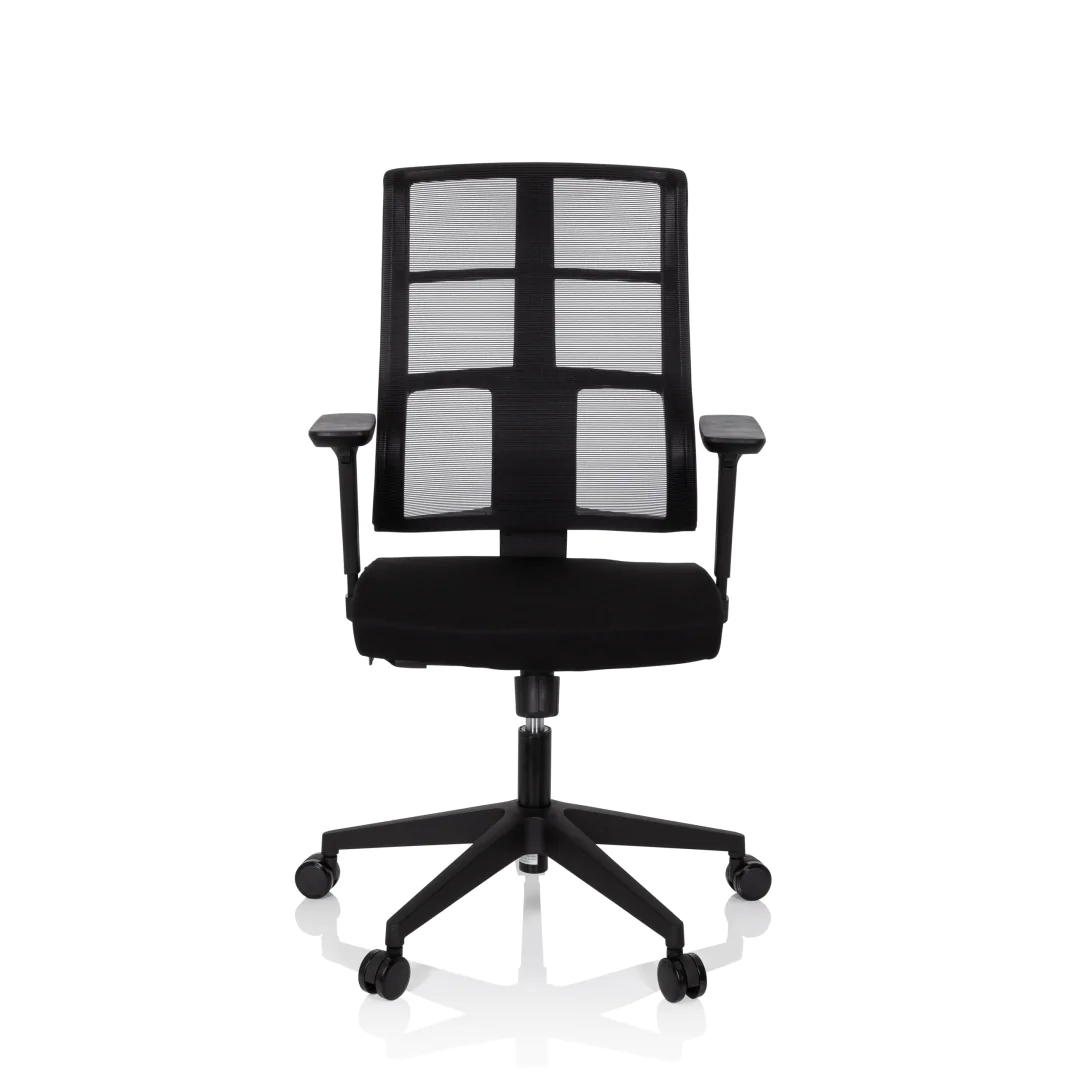 HJH Bürostuhl SPINIO Netzstoff/Stoff in Schwarz
