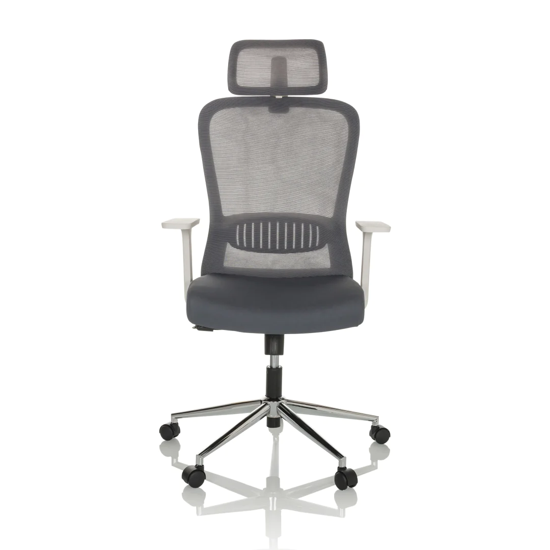 HJH Chefsessel BELAIA W Netzstoff in Grau