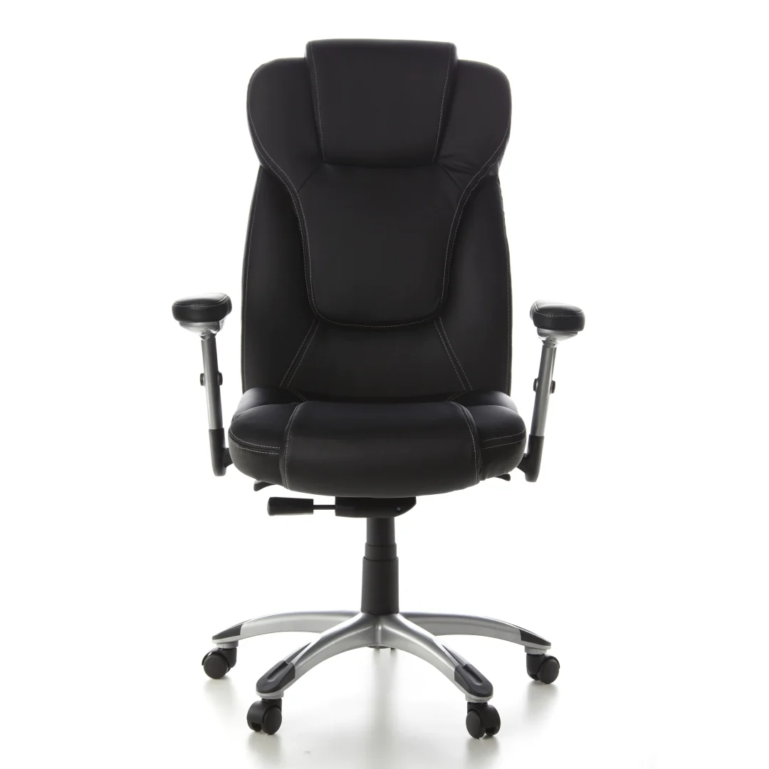 HJH Chefsessel EMBASSY 200 Feinleder in Schwarz