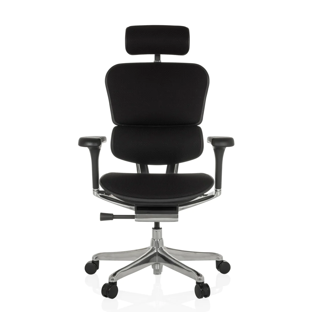 HJH Chefsessel ERGOHUMAN GEN2 Stoff in Schwarz
