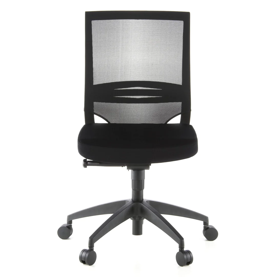 HJH Chefsessel PORTO ECO Netz/Stoff in Schwarz