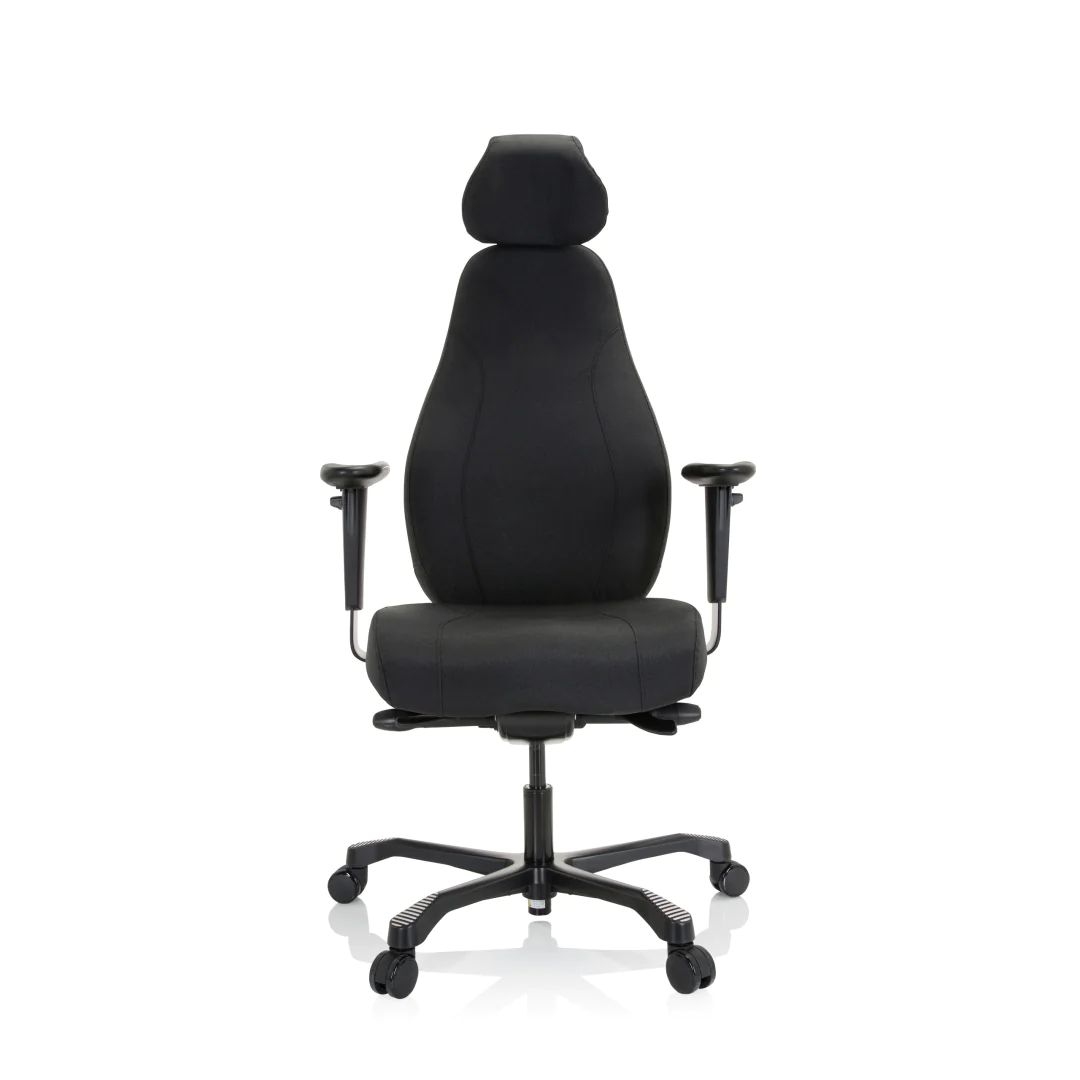 HJH Chefsessel RESISTIO XXL Stoff in Schwarz