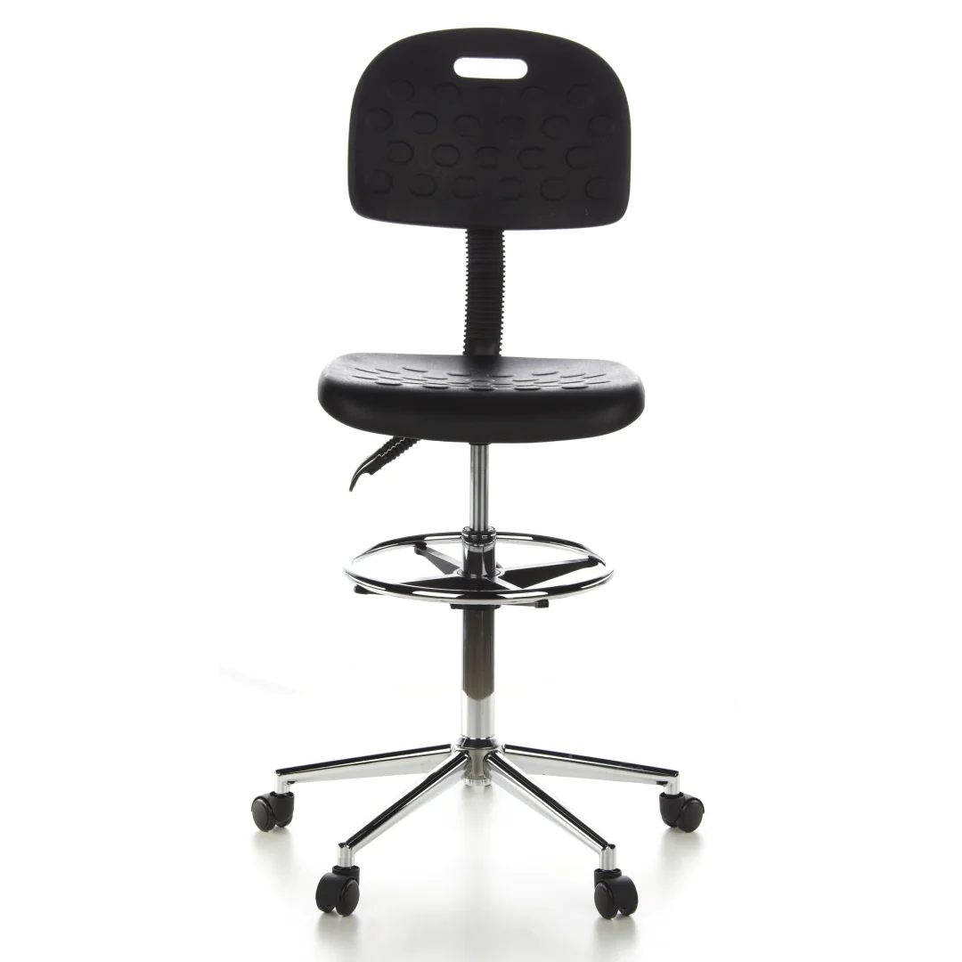 HJH Arbeitshocker TOP WORK 23 Hartschaum in Schwarz