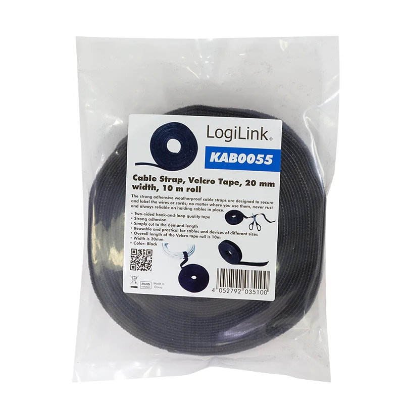 LogiLink Klettband zum Bündeln und Beschriften von Kabeln