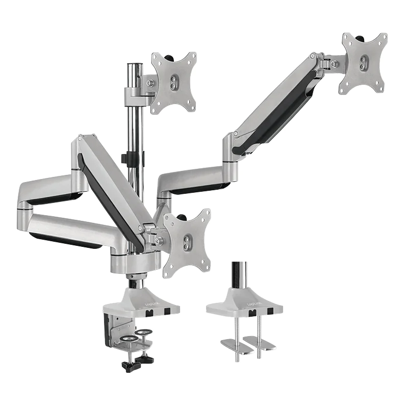 LogiLink 3-fach-Monitorhalterung 13-32 Zoll Aluminium
