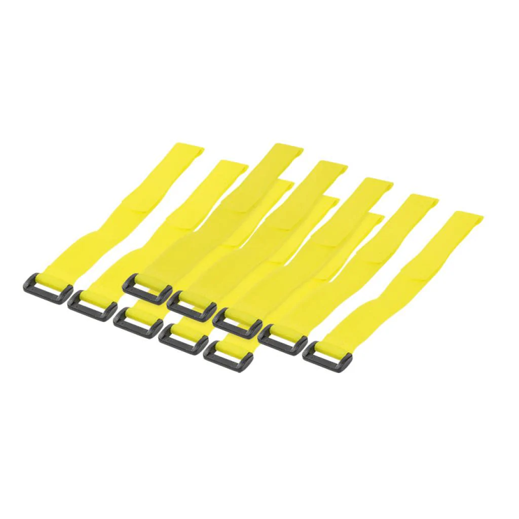 LogiLink Kabelbinder mit Klettverschluss PA66 10 Stück gelb