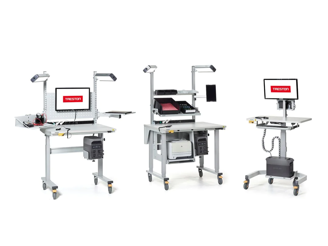 Treston PowerX – mobile, akkubetriebene Arbeitsplatzserie