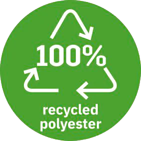 100% recycled Polyester
