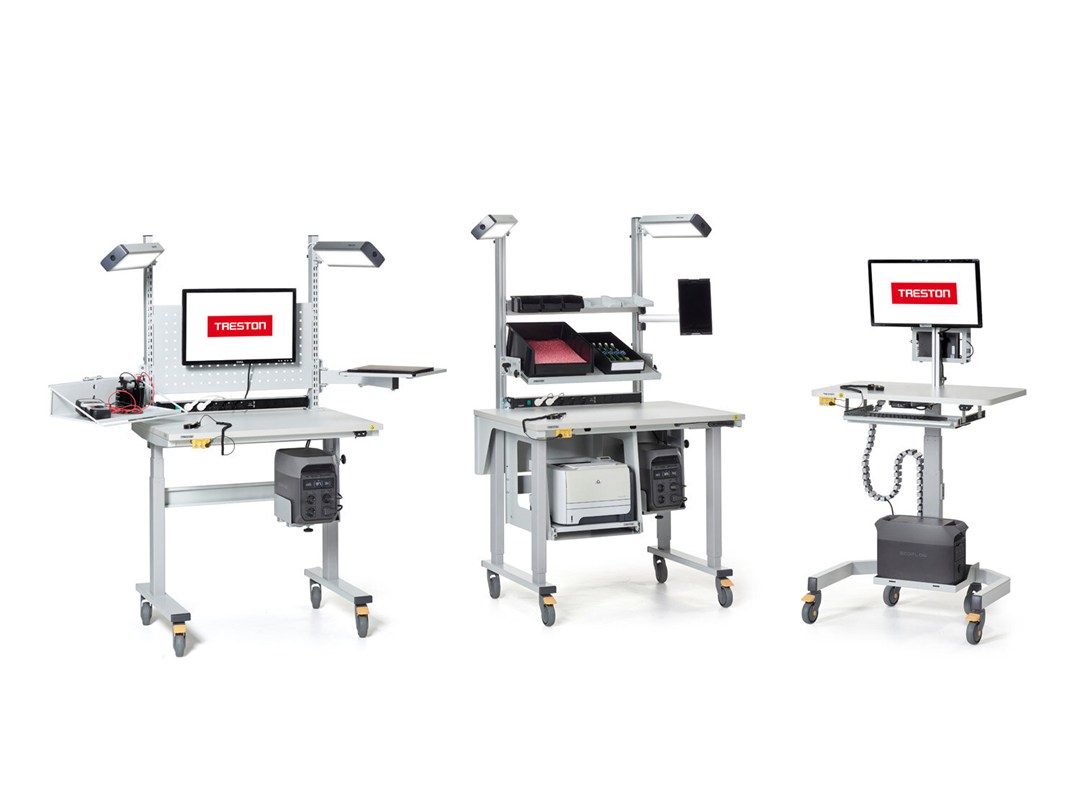 Treston PowerX – mobile, akkubetriebene Arbeitsplatzserie